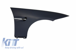 Front Bumper with Front Fenders suitable for BMW 3 Series E92 Coupe E93 Cabrio (2006-2009) M3 Look Without PDC and Projectors-image-6059889