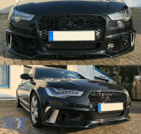 Front Bumper with Grille suitable for Audi A6 C7 4G Facelift (2015-2018) RS6 Design-image-6083194