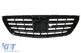 Front Bumper with Grille suitable for Mercedes S-Class W222 (2013-06.2017) S65 Design-image-5994861