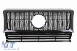 Front Bumper with Grille suitable for Mercedes G-Class W463 (1989-2017) G65 G63 GT-R Panamericana Design-image-6038610