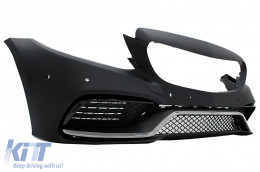 Front Bumper with Grille suitable for Mercedes C-Class W205 S205 C205 A205 (03.2018-2020) C63 Design-image-6102400