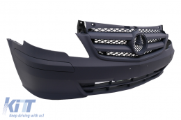 Front bumper with Grille suitable for Mercedes V-Class Vito Viano W639 Facelift (2010-2014)-image-6105270