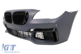 Front Bumper with Grilles suitable for BMW 7 Series F01 F02 (2009-2015) M760 Look-image-6083210