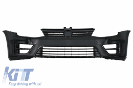 Front Bumper with Headlights 3D DRL Silver LED FLOWING Dynamic Sequential Turning Lights suitable for VW Golf VII 7 (2013-2017) R-Line Look-image-6051402