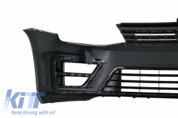 Front Bumper with Headlights 3D DRL Silver LED FLOWING Dynamic Sequential Turning Lights suitable for VW Golf VII 7 (2013-2017) R-Line Look-image-6051403