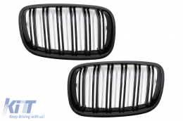 Front Bumper with Kidney Grilles suitable for BMW X6 E71 (2008-2014) M Performance Design-image-6079961