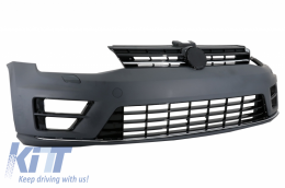 Front Bumper with LED Headlights Bi-Xenon Sequential Dynamic Turning Lights suitable for VW Golf VII 7 (2013-2017) Facelift G7.5 R-Line Look-image-6058439