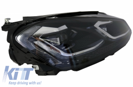 Front Bumper with LED Headlights Bi-Xenon Sequential Dynamic Turning Lights suitable for VW Golf VII 7 (2013-2017) Facelift G7.5 R-Line Look-image-6058443