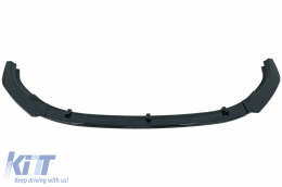 Front Bumper with Lip Extension Spoiler Piano Black suitable for VW Golf VI 6 (2008-2013) GTI Look-image-6072315