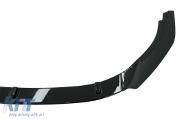 Front Bumper with Lip Extension Spoiler Piano Black suitable for VW Golf VI 6 (2008-2013) GTI Look-image-6072316