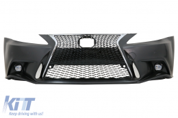 Front Bumper with Lower Spoiler Lip suitable for Lexus IS XE20 (2005-2013) IS F Sport Facelift XE30 (2014-up) Design-image-6022542