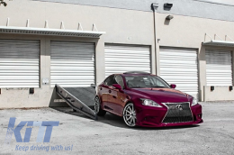 Front Bumper with Lower Spoiler Lip suitable for Lexus IS XE20 (2005-2013) IS F Sport Facelift XE30 (2014-up) Design-image-6022558