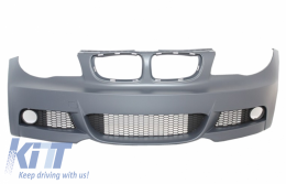 Front Bumper with Side Skirts suitable for BMW 1 Series E87 (2009-2012) M-tech M-Technik Design-image-6055528