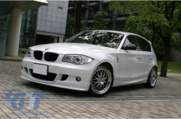 Front Bumper with Side Skirts suitable for BMW 1 Series E87 (2009-2012) M-tech M-Technik Design-image-6055536