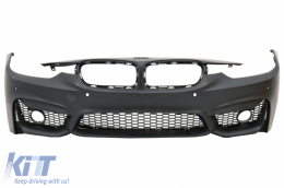 Front Bumper with Side Skirts suitable for BMW 3 Series F30 F31 Non LCI & LCI (2011-2018) M3 Sport EVO Design-image-6032998