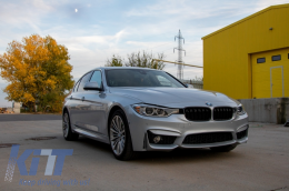 Front Bumper with Side Skirts suitable for BMW 3 Series F30 F31 Non LCI & LCI (2011-2018) M3 Sport EVO Design-image-6055284