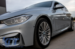 Front Bumper with Side Skirts suitable for BMW 3 Series F30 F31 Non LCI & LCI (2011-2018) M3 Sport EVO Design-image-6055286