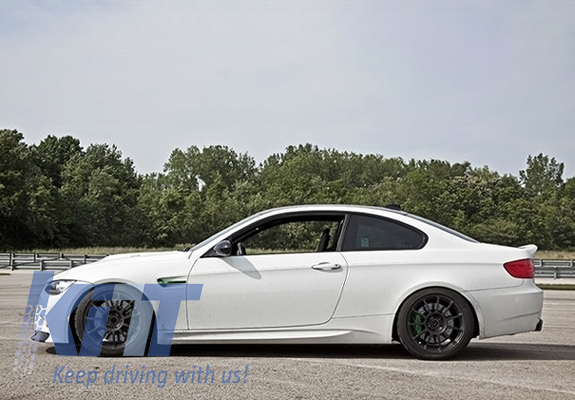 Front Bumper with Side Skirts suitable for BMW 3 Series E92 E93 Non-LCI Coupe Cabrio M3 M-Technik Look - CarPartsTuning.com
