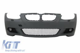 Front Bumper with Side Skirts suitable for BMW 3 Series E92 Coupe E93 Cabrio Non-LCI (2006-2009) M-Technik Look-image-6060041