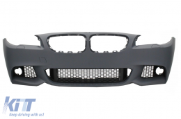 Front Bumper with Side Skirts suitable for BMW 5 Series F10 F11 (2011-2014) M-Technik Design-image-6026251