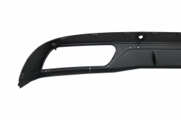 Front Bumper without grile & Diffuser with Muffler Tips Black suitable for Mercedes C-Class W205 S205 (2014-2018) C63 Design-image-6068273