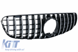 Front Central Grille suitable for Mercedes GLC X253 C253 (2015-2018) GT R Panamericana Look Chrome-image-6042810