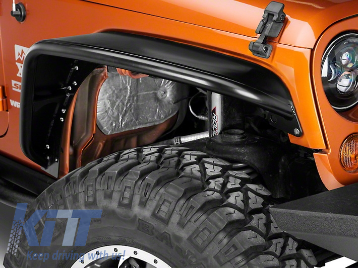 Front Crusher Tube Flat Steel Fender Flares Jeep Wrangler / Rubicon JK ...