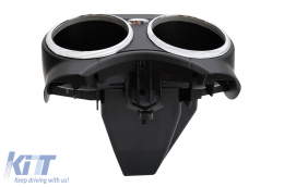 Front Dual Cup Holder suitable for Mercedes Benz CLS C219 W219 (2003-2010) Black-image-6085127