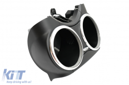 Front Dual Cup Holder suitable for Mercedes Benz CLS C219 W219 (2003-2010) Black-image-6085130