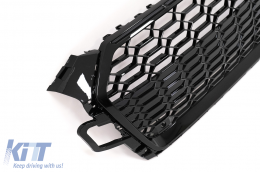 Front Grille suitable for Audi A5 F5 Facelift (2019-Up) Racing Look Piano Black-image-6099230