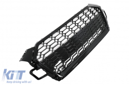 Front Grille suitable for Audi A5 F5 Facelift (2019-Up) Racing Look Piano Black-image-6099231