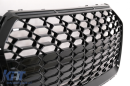 Front Grille suitable for Audi A5 F5 Facelift (2019-Up) Racing Look Piano Black-image-6099233