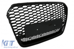 Front Grille suitable for Audi A6 C7 4G Pre-Facelift (2011-2014) RS6 Design Piano Black-image-6082191