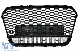 Front Grille suitable for Audi A6 C7 4G Pre-Facelift (2011-2014) RS6 Design Piano Black-image-6082193