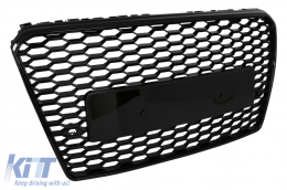 Front Grille suitable for Audi A7 4G Pre-Facelift (2010-2014) RS7 Design Piano Black-image-6082196