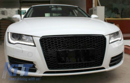 Front Grille suitable for Audi A7 4G Pre-Facelift (2010-2014) RS7 Design Piano Black-image-6082199