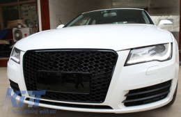 Front Grille suitable for Audi A7 4G Pre-Facelift (2010-2014) RS7 Design Piano Black-image-6082200