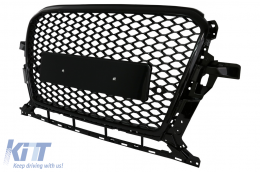 Front Grille suitable for Audi Q5 8R Facelift (2012-2015) Piano Black-image-6082204