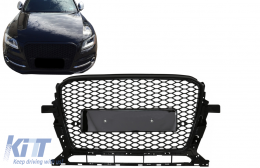 Front Grille suitable for Audi Q5 8R Facelift (2012-2015) Piano Black-image-6082723