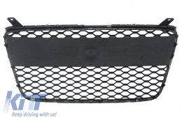 Front Grille suitable for Audi R8 (2007-2012) Honeycomb Piano Black-image-6015635