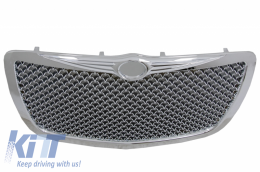 Front Grille suitable for Chrysler 300C Sedan Avant (2004-2010) Bentley Look Chrome Edition-image-6053836