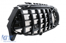 Front Grille suitable for Mercedes CLA X118 C118 (2019-up) GT-R Panamericana Design Piano Black-image-6069370