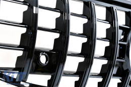 Front Grille suitable for Mercedes CLA X118 C118 (2019-up) GT-R Panamericana Design Piano Black-image-6069371