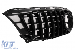 Front Grille suitable for Mercedes CLS W218 C118 (2011-2014) X218 Shooting Brake (2012-2014) GT-R Panamericana Design Piano Black-image-6092179