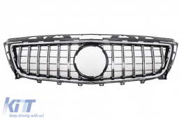 Front Grille suitable for Mercedes CLS W218 C218 (2011-2014) X218 Shooting Brake (2012-2014) GT-R Panamericana Design Chrom-image-6073572