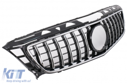 Front Grille suitable for Mercedes CLS W218 C218 (2011-2014) X218 Shooting Brake (2012-2014) GT-R Panamericana Design Chrom-image-6073574