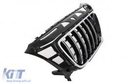 Front Grille suitable for Mercedes CLS W218 C218 (2011-2014) X218 Shooting Brake (2012-2014) GT-R Panamericana Design Chrom-image-6073575