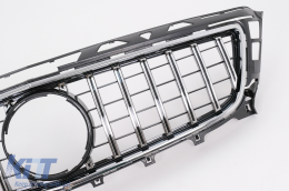 Front Grille suitable for Mercedes CLS W218 C218 (2011-2014) X218 Shooting Brake (2012-2014) GT-R Panamericana Design Chrom-image-6073576