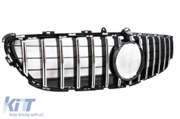 Front Grille suitable for Mercedes CLS W218 Facelift (2014-2017) GT-R Panamericana Design Chrome-image-6069397