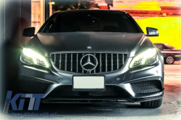 Front Grille suitable for Mercedes E-Class C207 W207 A207 Facelift (2013-2017) Coupe Cabrio GTR Look-image-6046322